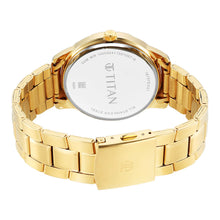 Load image into Gallery viewer, Titan Regalia Opulent Blue Dial Analogue with Day and Date Metal Strap watch for Men
