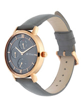 Load image into Gallery viewer, Titan Women's Regal: Roman Numeral Grey Dial & Leather Strap Watch