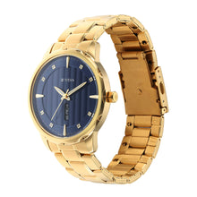 Load image into Gallery viewer, Titan Regalia Opulent Blue Dial Analogue with Day and Date Metal Strap watch for Men