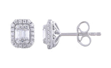 Load image into Gallery viewer, Stud Earrings with 0.33ct Diamonds in 9K White Gold