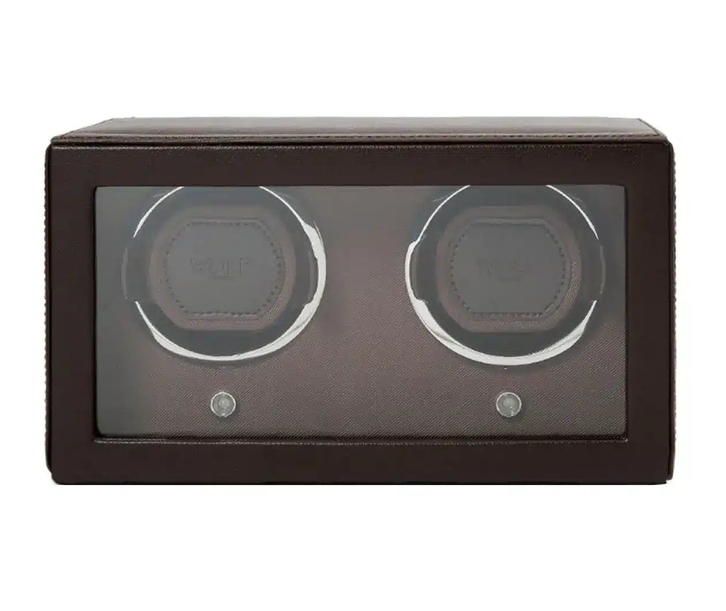 Wolf Double Cub Winder with Cover Brown