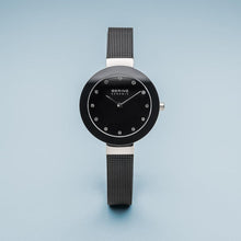 Load image into Gallery viewer, Bering Ceramic Polished Silver Slim Black Watch