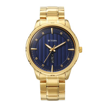 Load image into Gallery viewer, Titan Regalia Opulent Blue Dial Analogue with Day and Date Metal Strap watch for Men