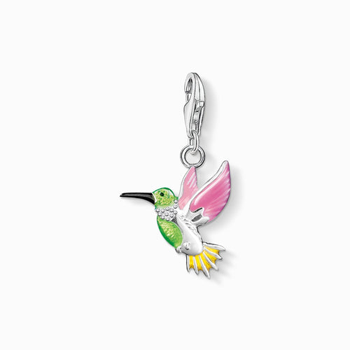 Thomas Sabo Colourful Hummingbird Charm Pendant