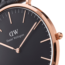 Load image into Gallery viewer, Daniel Wellington Classic 40 Reading Rose Gold & Black Watch