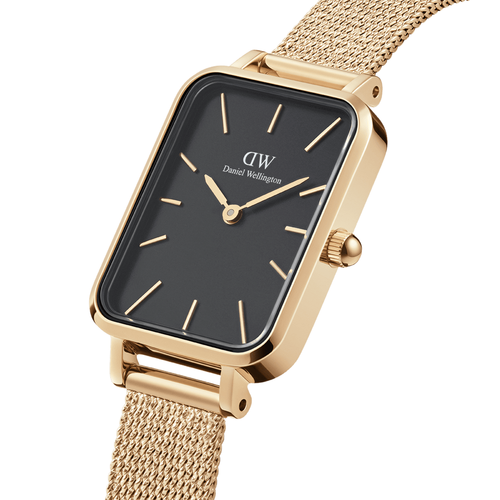 Daniel Wellington Quadro 20X26 Pressed Evergold Gold & Black Watch