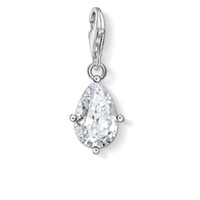 Load image into Gallery viewer, Thomas Sabo Charm Pendant White Stone Droplet