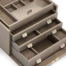 Load image into Gallery viewer, Wolf Palermo Large Jewellery Box Pewter