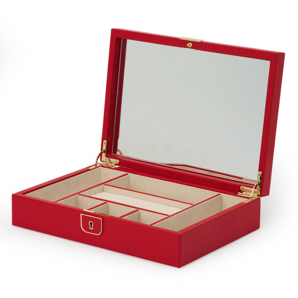 Wolf Palermo Medium Jewellery Box Red