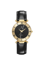Load image into Gallery viewer, JDM Coupole Classic Gold Bezel Black Watch