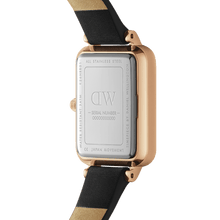 Load image into Gallery viewer, Daniel Wellington Quadro 20X26 Pressed Sheffield Rose Gold & Emerald Watch