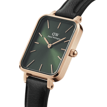 Load image into Gallery viewer, Daniel Wellington Quadro 20X26 Pressed Sheffield Rose Gold & Emerald Watch