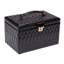Load image into Gallery viewer, Wolf Caroline E-Large Jewellery Case Black