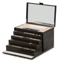 Load image into Gallery viewer, Wolf Caroline E-Large Jewellery Case Black