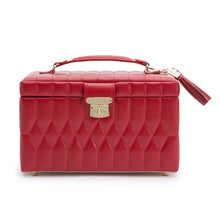 Load image into Gallery viewer, Wolf Caroline Medium Jewellery Case Red