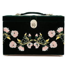 Load image into Gallery viewer, Wolf Zoe Large Jewellery Box Forest Green