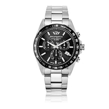 Load image into Gallery viewer, Philip Caribe Black Stainless Steel Bracelet Chronograph