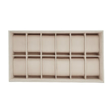 Load image into Gallery viewer, Wolf Vault 12Pc Watch Tray Insert Beige (V) | The Jewellery Boutique Australia