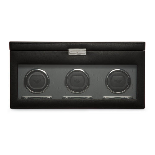 Wolf Viceroy Triple Winder W Storage Blk (V) | The Jewellery Boutique Australia