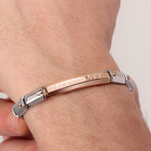 Load image into Gallery viewer, Maserati Jewels Men's Rose Gold Screw Bracelet
