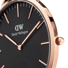 Load image into Gallery viewer, Daniel Wellington Classic 40 Reading Rose Gold & Black Watch