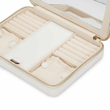 Load image into Gallery viewer, Wolf Maria Large Zip Case White