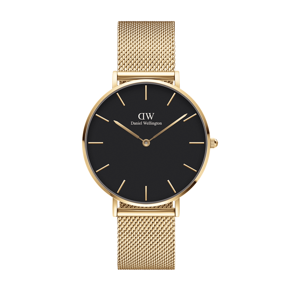Daniel Wellington Petite 36 Evergold Gold & Black Watch