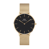Daniel Wellington Petite 36 Evergold Gold & Black Watch