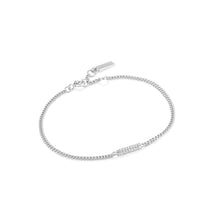 Load image into Gallery viewer, Silver Glam Bar Bracelet