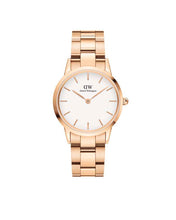 Load image into Gallery viewer, Daniel Wellington Iconic Link 32 Rose Gold & White Watch
