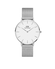 Load image into Gallery viewer, Daniel Wellington Petite 36 Sterling Silver & White Watch