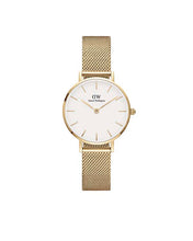 Load image into Gallery viewer, Daniel Wellington Petite 28 Evergold Gold White Watch