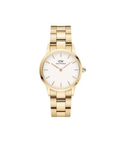 Load image into Gallery viewer, Daniel Wellington Iconic Link 28 Gold White Watch