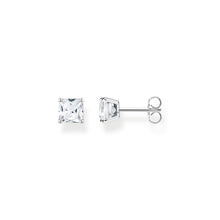 Load image into Gallery viewer, THOMAS SABO Ear studs white stone silver