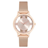 Jag Como Rose Stainless Steel Mesh 36mm Watch