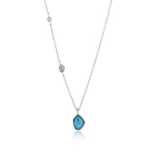 Load image into Gallery viewer, Ania Haie Turquoise Pendant Necklace - Silver