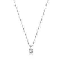 Load image into Gallery viewer, Ania Haie Silver Orb Drop Pendant Necklace