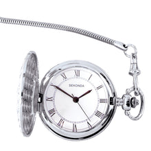 Load image into Gallery viewer, Sekonda Men's Silver Plated Pocket Watch