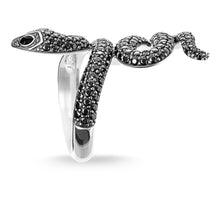 Load image into Gallery viewer, Thomas Sabo Ring "Black Snake Pave"