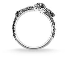 Load image into Gallery viewer, Thomas Sabo Ring "Black Snake Pave"