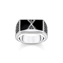 Load image into Gallery viewer, THOMAS SABO Ring Pyramid Shape Black