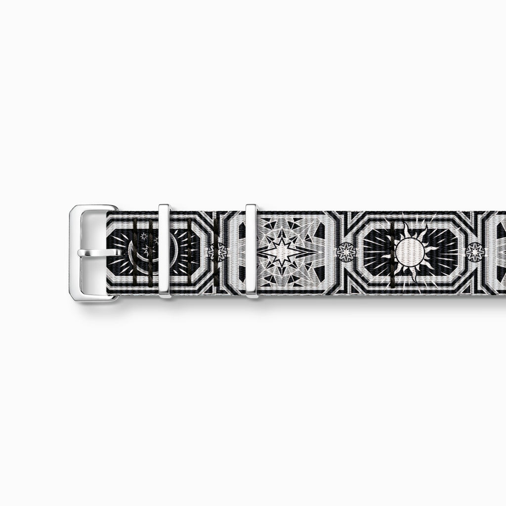 Thomas Sabo Watch Band CODE TS NATO, Black Night Sky