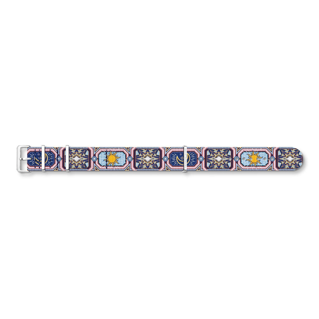 Thomas Sabo Watch Band CODE TS NATO, Colourful Night Sky