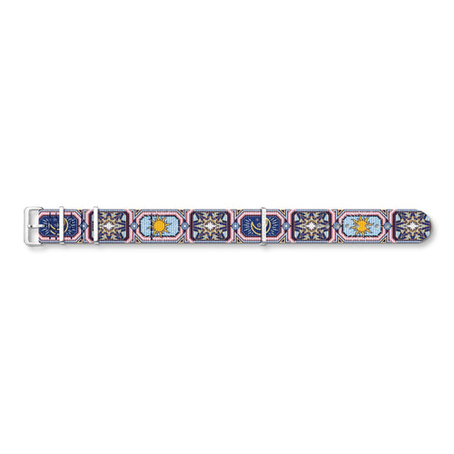 Thomas Sabo Watch Band CODE TS NATO, Colourful Night Sky