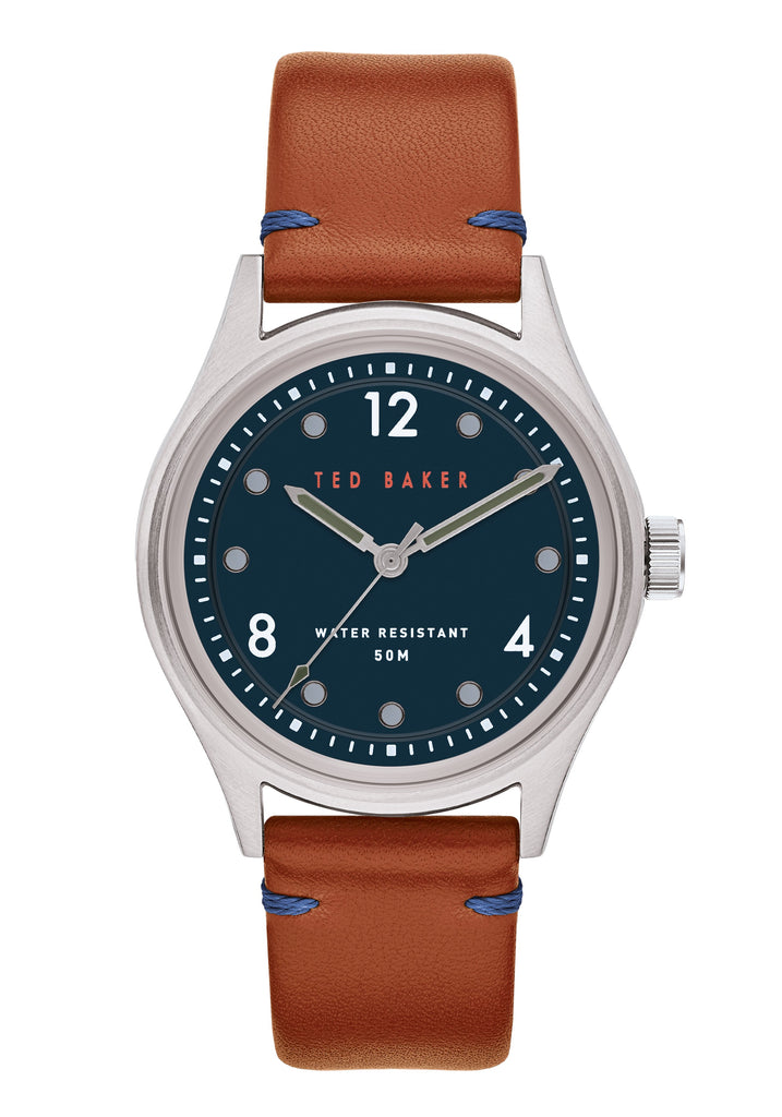 Ted Baker Beleeni Blue Dial Tan Watch