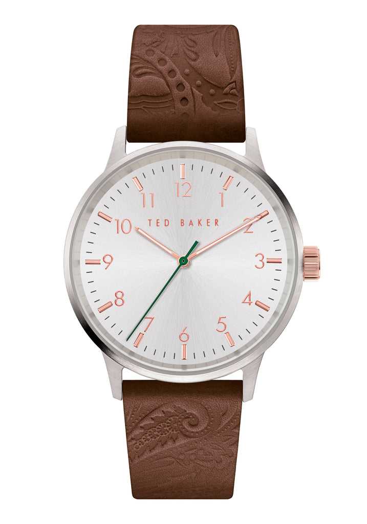 Ted Baker Cosmop Embossed Brown Watch