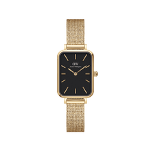 Load image into Gallery viewer, Daniel Wellington Quadro 20X26 Pressed Evergold Gold & Black Watch