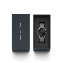 Load image into Gallery viewer, Daniel Wellington Classic 40 Sterling Silver & Onyx Watch