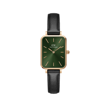 Load image into Gallery viewer, Daniel Wellington Quadro 20X26 Pressed Sheffield Rose Gold & Emerald Watch