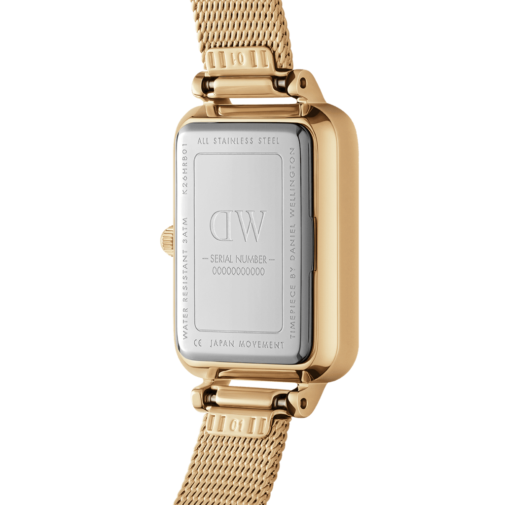 Daniel Wellington Quadro 20X26 Pressed Evergold Gold & Black Watch